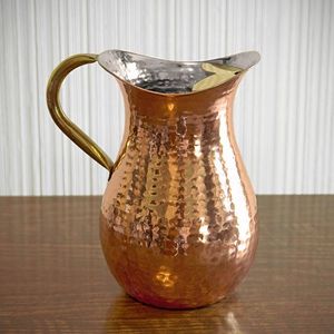 Copper Antique Finished Hammered Texture Prime Quality Metal Made Water Storageware Jugs Kitchenware Tools And <b>Gadgets</b> Supplies - Product Image 2