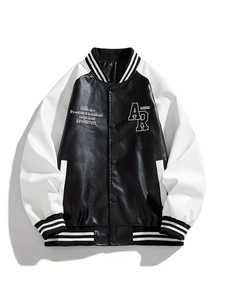 Chaqueta Varsity Unisex Profesional de Alta Gama, Personalizable al por Mayor por Boomletcorp, Colección de Invierno Transpirable de Lona, Reversible - Product Image 5