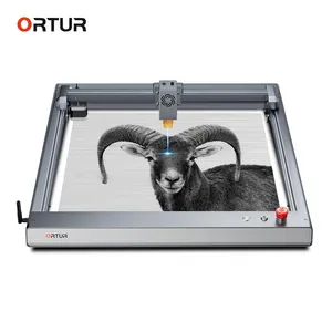 ORTUR مصنع 10w 40w البسيطة ماكينة الحفر بالليزر ، CNC diy 400*400 مللي متر حجم غير نقش المعادن الليزر آلة وسم
