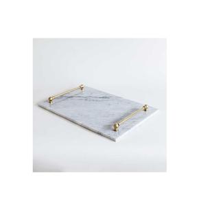 ถาดเสิร์ฟอาหารรอมฎอน ดีไซน์สวยงาม ตกแต่งบ้าน ถาดเสิร์ฟอาหาร ถาดหินอ่อนสีดําคุณภาพสูงสําหรับอุปกรณ์ครัว - Product Image 1