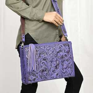 Bolso bandolera occidental de cuero con herramientas completas de fabricante indio, minivestido de piel de vaca estilo vaquera y bolso de mano - Product Image 5