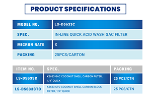 Cartouche de filtre à charbon actif Gac pour usage domestique - Product Image 6