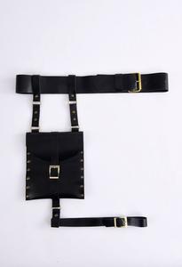 Sac de jambe en cuir-Sac de cavalier en cuir-Sac de hanche-Cuisse-Sac de jambe de motard - Product Image 3