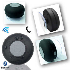 Mini Altavoz Bluetooth Impermeable IPX6 para Ducha con Micrófono LED y Airplay - Negro - Product Image 2