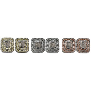 Livraison rapide, bijoux au design romantique, meilleure qualité, or blanc massif 18 carats, diamant naturel, boucles d'oreilles classiques pour femmes - Product Image 4