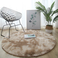 Alfombra Moderna Personalizada de Lana y Seda, 5-6mm de Grosor, Alfombra de Área de Color Sólido, Tapete Acolchado para un Cálido Ambiente Junto a la Cama, para Uso Doméstico