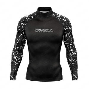 <b>Men's</b> UPF 50 Long Sleeve Rashguard Sun Protection Surf <b>Shirt</b> <b>for</b> Surfing Diving & <b>Swimming</b> Tight Fit Swimsuit & Clothes - Product Image 1