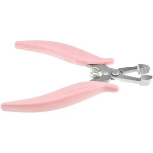 Pince à extensions capillaires professionnelle Obexa en acier inoxydable rose 50,8 cm pour micro-anneaux, fusion et retrait, avec poignée ergonomique antidérapante - Product Image 4