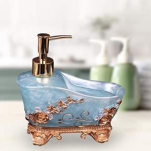Vintageware Bathroom <b>Liquid</b> Soap Dispenser <b>Resin</b> Pump Lotion for Bathroom Wash Room Tabletop Available at Reasonable Price - Product Image 4
