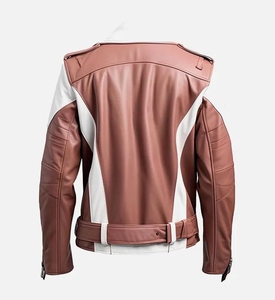 Chaqueta de cuero informal para hombre al por mayor pakistaní con tela de lona nueva chaqueta de cinturón lateral de diseño OEM para motocicleta - Product Image 2
