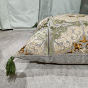 Fundas de Almohada y Cojines con Patrón de Celebridades Modernas, Apliques Hechos a Mano, Bordados, 100% Algodón Ecológico, Cierre de Cremallera - Product Image 3