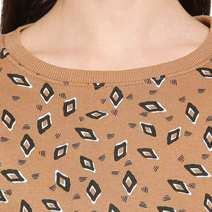 Article frais pur tissu Original femmes sweat séchage rapide manches longues basiques coton mélangé femmes sweat - Product Image 5