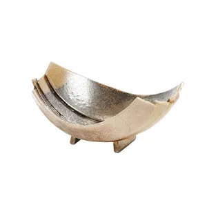 Luxury Premium Handmade <b>Metal</b> <b>Bowl</b> Modern Global Trend Design Scandinavian Style Safely Plated by Zahid Exports in India - Product Image 3