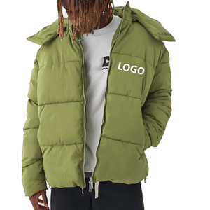 Men's High Street Bubble Jacket High Quality with Customized Logo New Design Full Sleeves Casual Wear Embroidery <b>Decoration</b> - Product Image 2