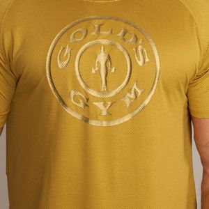 Camiseta de entrenamiento holgada para hombre Kurt-Gold Transpirable de secado rápido Ropa deportiva sostenible Camisa de gimnasio ecológica Ropa de gimnasio dorada - Product Image 5