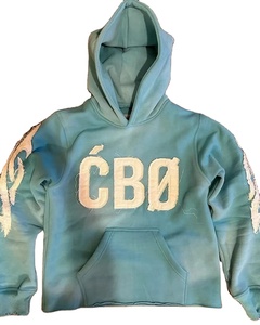 Sudadera con Capucha Unisex de Alta Calidad, Ecológica, para Hombre, Talla Grande, Tejido de Punto Sólido, Felpa, Poliéster/Algodón, Venta al Por Mayor - Product Image 1