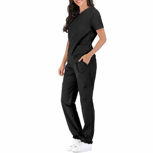 Pré-vente uniformes hospitaliers gommages médicaux infirmière veste à manches longues costume de gommage pour femmes ensembles de gommage extensibles personnalisés - Product Image 6