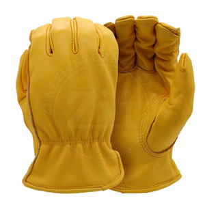 Guantes elásticos de dedo completo para Conductor, guantes de cuero resistentes a cortes multifunción para deportes de invierno, estilo liso - Product Image 1