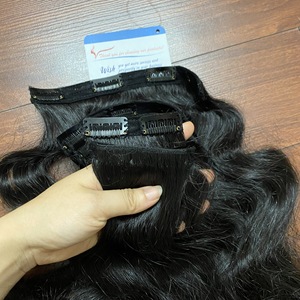 CLIP IN COLOR Extensions de cheveux humains cheveux raides 100% cheveux humains vietnamiens bruts de très haute qualité - Product Image 3