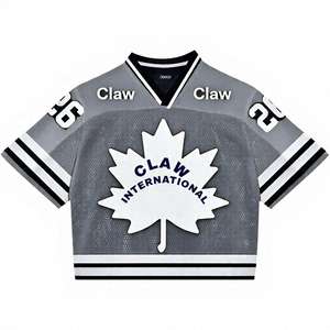 Camiseta Deportiva de Malla Personalizada de Fútbol Americano con Diseño de Sublimación Extragrande, Corte Holgado, Talla Grande, Manga Corta y Transpirable - Product Image 3