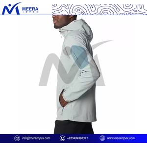 Veste Softshell OEM pour hommes Veste coupe-vent résistante à l'eau avec logo personnalisé pour les équipes du personnel d'entreprise et les vêtements de travail en plein air - Product Image 3