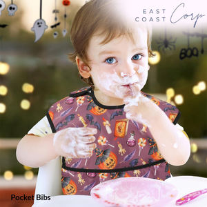 Baberos de alimentación para bebés con colector de derrames impermeable y resistente a la suciedad - Product Image 3