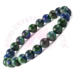 Bracelet en cristal d'azurite, pierre précieuse naturelle pour l'intuition et la sagesse - Product Image 2
