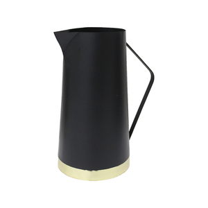 Jarrón de flores Retro de diseño Popular, artesanía creativa para el hogar, sala de estar, arreglo floral de Color dorado, jarrón de Metal - Product Image 5