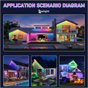 Lampu Natal Permanen LED SMD5054 RGB WS2811 DC36V IP68 35*30mm Kecerahan Tinggi untuk Luar Ruangan, Grosir OEM ODM - Product Image 5