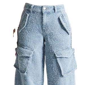 Premium Quality <b>Men</b> Casual Oversized Winter Cargo Pants / Custom Vintage Breathable Flared <b>Trousers</b> 2026 - Product Image 5