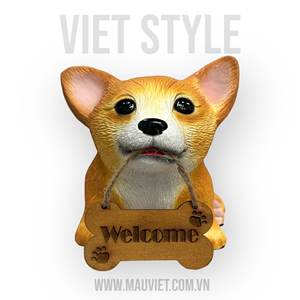 Siba résine Sculpture chien modèle jouet Simulation Animal figurine pour la décoration de la maison ou le jardin fabriqué à la main chien Figure modèle - Product Image 6