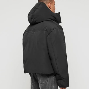 Veste d'hiver matelassée pour homme, streetwear, toile de haute qualité, col montant, imperméable, chaude, veste matelassée à bulles - Product Image 5