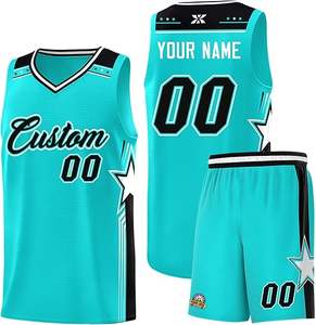 Custom Basketball Uniform Personalized Printed Team and Number Basketball Top Set and <b>Shorts</b> for <b>Men</b>/Youth Sports Industry - Product Image 2