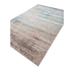 Tapis en laine et soie de bambou noué à la main Kavi Ivory, collection Chaos Theory - Eskm-9014, tapis abstrait pour salon, rectangulaire, pour couloir - Product Image 2