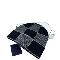Gorro de Invierno Corto Gris Unisex, 100% Acrílico, Jacquard Común, Impresión Digital, Logotipo Personalizado, Viajes, Casual, Esquí al Aire Libre