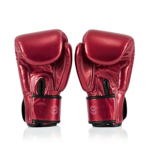 นวมชกมวยหนังแท้ Fairtex สีเขียวคุณภาพพรีเมียม รุ่น Twins แบบเต็มนิ้ว พร้อมสายรัดแบบ Hook & Loop สำหรับฝึกซ้อมและมวยไทย - Product Image 2