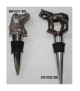 Unique Style Bottle Stopper For Keep Wine Fresh Silver Colored Animal shaped Attractive Design Bottle Stopper