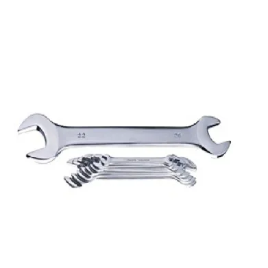 High Quality Chrome Vanadium Steel Fully Polished Elliptical Pattern Double Open End Wrench Spanner Made in India