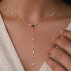 Elsa Lariat <b>Necklace</b>-Fashion Layered <b>Necklace</b> - Product Image 2