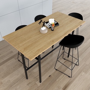 โต๊ะยืนทันสมัยไม้อัดเมลามีนด้านบนและขาเหล็ก-ต้องประกอบ (STD68034) - Product Image 2
