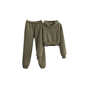 Conjunto de chándal de 2 piezas de lana para mujer - Product Image 5