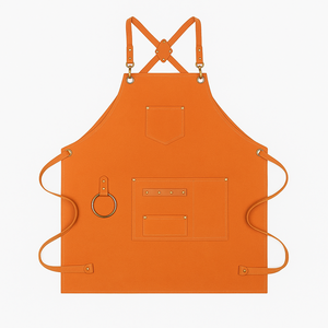 Tablier de cuisine professionnel personnalisé en toile imperméable pour restaurant, cuisine et jardin, avec logo sur mesure - Product Image 6