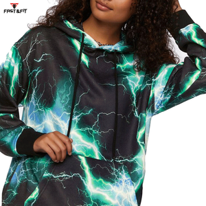 Nueva Llegada Sudadera con Capucha de Punto Oversize Estampada para Mujer, Transpirable, con Logo Frontal, Estilo Casual Urbano para Otoño-Invierno - Product Image 5