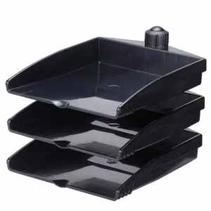 Factory OEM ODM Plastic Stackable Customized Desktop Stationery A4 Letter size Document File Organizer File Tray