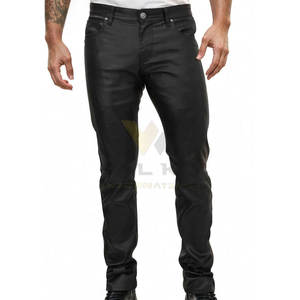 Pantalones de Cuero para Hombre de Alta Calidad con Diseño Moderno de Cintura Ajustable, Sensación Cómoda y Material Duradero - Product Image 1