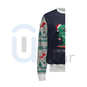 เสื้อสเวตเชิ้ตคอกลมผ้าฟลีซหนานุ่มสำหรับผู้ชายและผู้หญิง สีพื้น ใส่ได้ในฤดูหนาว ระบายอากาศได้ดี ผลิตจากโพลีเอสเตอร์/คอตตอน คุณภาพสูง สตรีทแวร์แบบสั่งทำได้ - Product Image 3