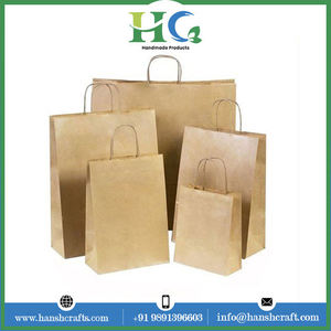 Sacs en papier personnalisés en gros / Avec poignée et logo pour l'emballage d'entreprise / de vente au détail et la promotion de la marque 2026 - Product Image 6