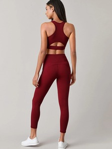 Último estilo bajo MOQ conjunto de Yoga para Mujeres venta directa de fábrica conjunto de Yoga para Mujeres conjuntos de Yoga de alta calidad - Product Image 3