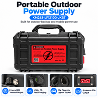 Kedatangan Baru 2027 Baterai LiFePO4 Portabel 12.8V 100Ah 1280Wh Sumber Daya Luar Ruangan JK BMS USB-C PD Anderson 50A RV Camping