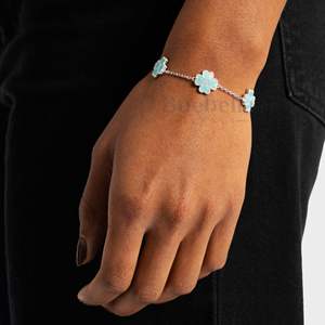 Fine Women's 13MM Sterling Silver Hip Hop Chain & Link Moissanite <b>Bangles</b> & <b>Bracelets</b> - Product Image 1
